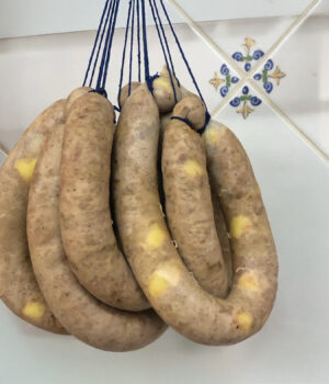 Botifarra blanca prima amb brie