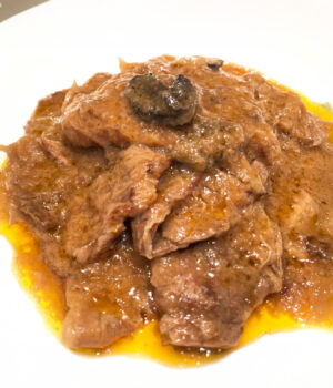 Fricandó de vedella Angus